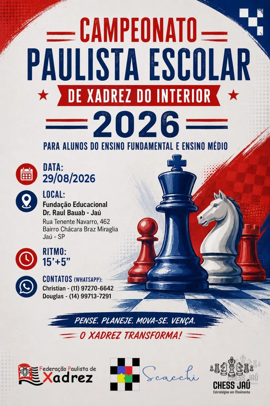 Campeonato Paulista Escolar de Xadrez do Interior 2026