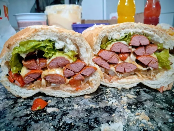 HOT DOG DUPLO - PÃO FRANCÊS
