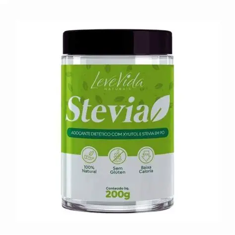 STEVIA ADOÇANTE DIETÉTICO EM PÓ 200G 