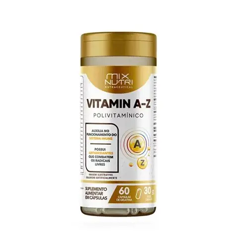 VITAMINA A-Z POLIVITAMÍNICO MIX NUTRI 60 CÁPSULAS 36G