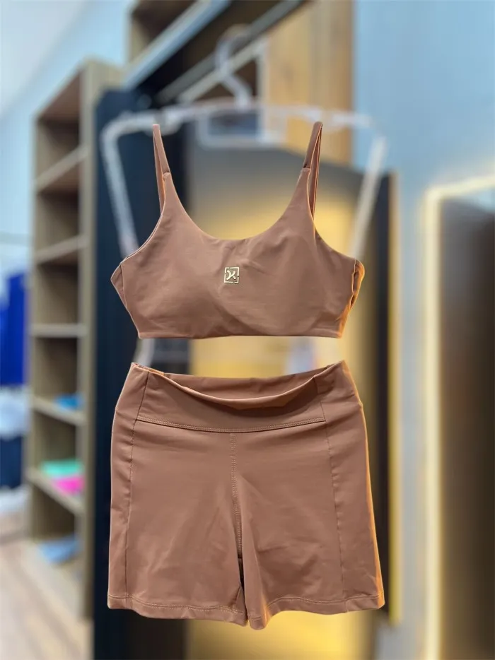 CONJUNTO KELL MARROM TAM M 