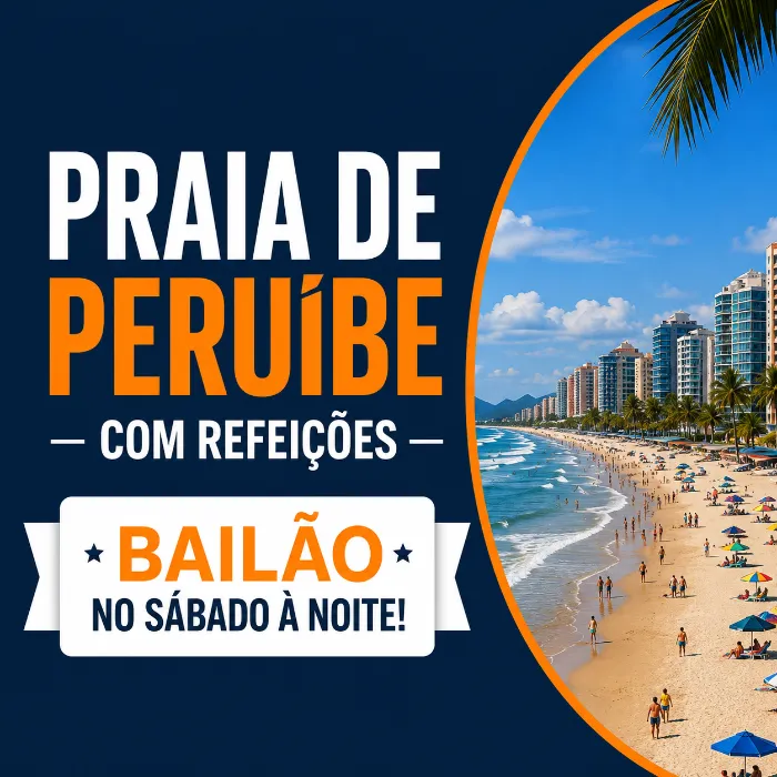 PRAIA DE PERUIBE - 2 DIAS - COM REFEIÇÕES