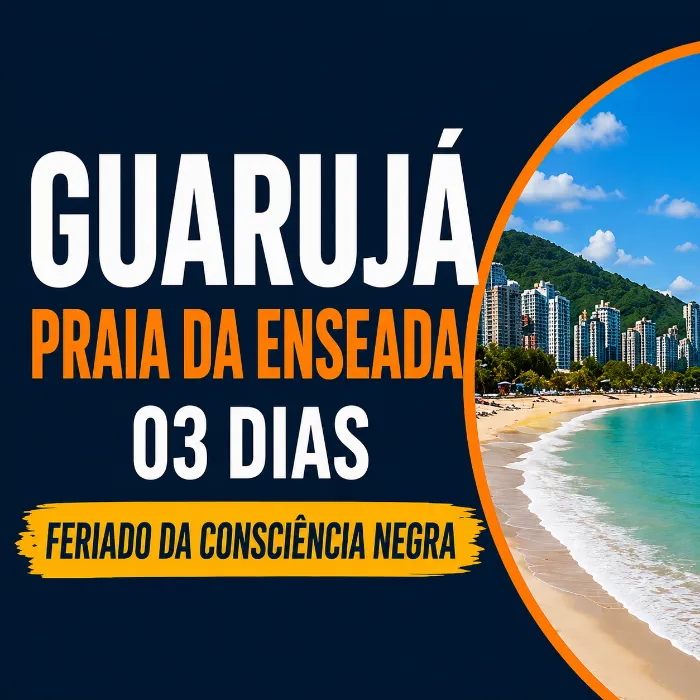 EXCURSAO GUARUJA - PRAIA DA ENSEADA 3 DIAS